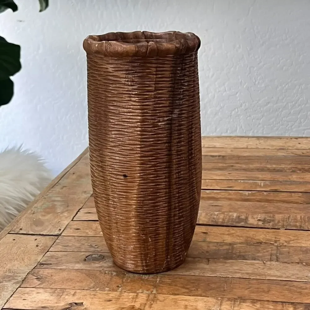 Decorative Turned Wood Vase 11